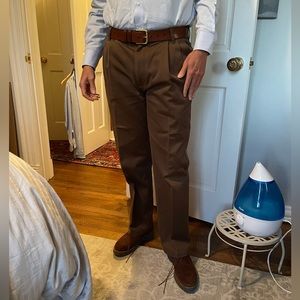 Brown Asprey Cotton Pants made in Italy